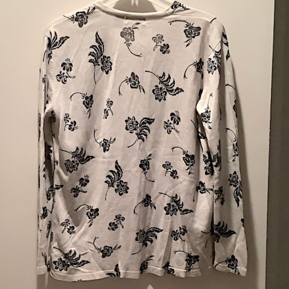 Liz Clairborne - Vintage Collection  silk knit cardigan, Size L - Picture 2 of 5